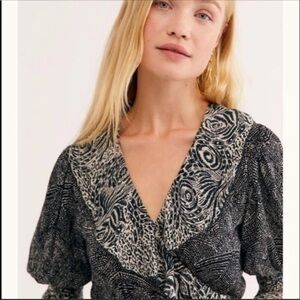 New Without Tag Free People Olivia Wrap Top XS